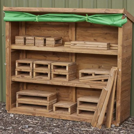 Wooden Deckciting Blocks - Pack of 25 | Outdoor Learning | Imaginative Play | Forest School | Playground | Physical Education | Exploratory Play