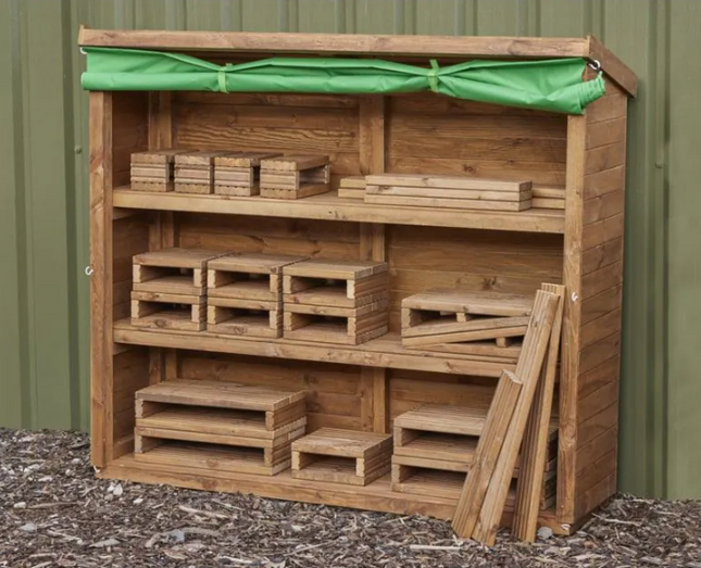 Wooden Deckciting Blocks - Pack of 25 | Outdoor Learning | Imaginative Play | Forest School | Playground | Physical Education | Exploratory Play