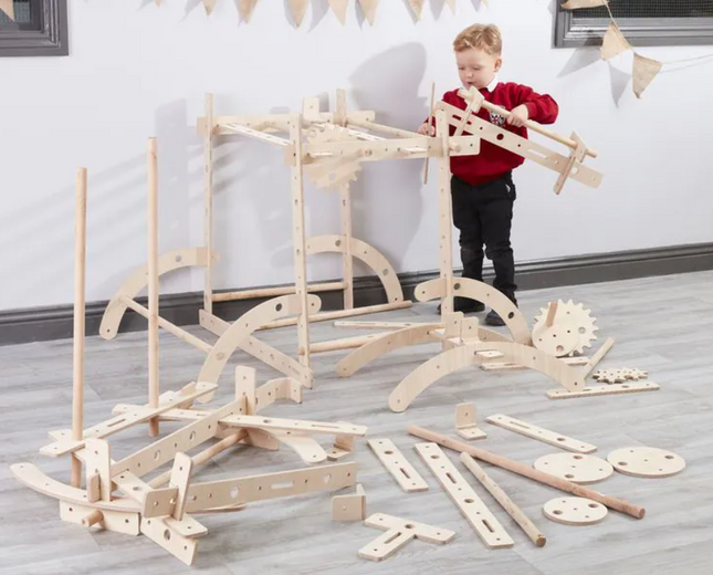 Stem Engineering Construction Set - Outdoor Learning | Imaginative Play | Forest School | Playground | Education | Exploratory Play | STEM
