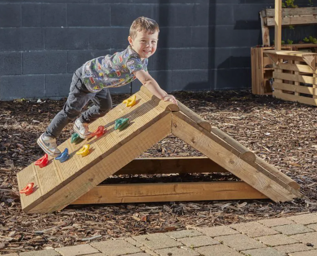 Mini Climbing Crest - Outdoor Learning | Imaginative Play | Forest School | Playground | Physical Education