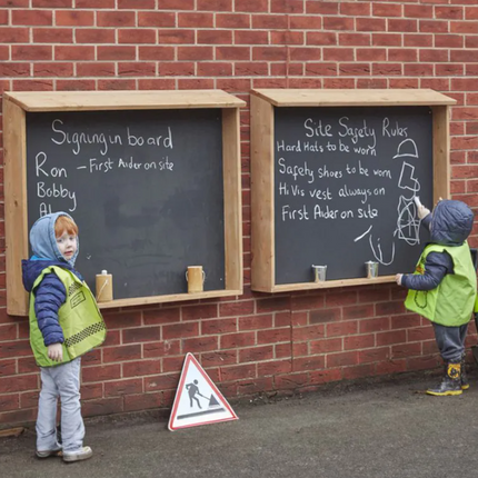 Chalk Board Cubbies - Pack of 2 | Outdoor Learning | Imaginative Play | Forest School | Playground | Mark Making