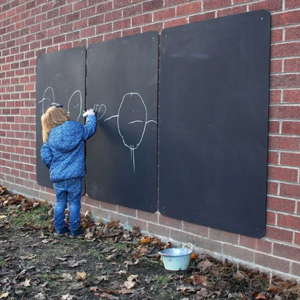 Black Chalkboards Set - Pack of 3 | Outdoor Learning | Imaginative Play | Forest School | Playground | Mark Making