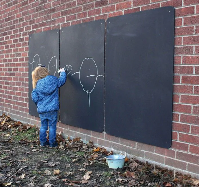 Black Chalkboards Set - Pack of 3 | Outdoor Learning | Imaginative Play | Forest School | Playground | Mark Making