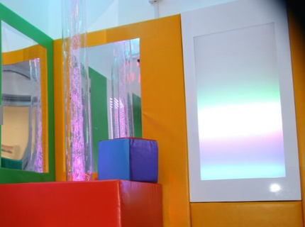 Sensory Light and Sound Panel - 120 x 60 x 8 cm | 60 or 120 cm Options | Sound Reactive | Rainbow RGB LED Light |Large Sensory
