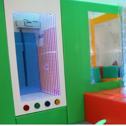 Large Interactive Infinity Wall Panel - 120 x 60 x 8 cm | 60 or 120 cm Option | RGB LED Tunnel Light | Large Sensory
