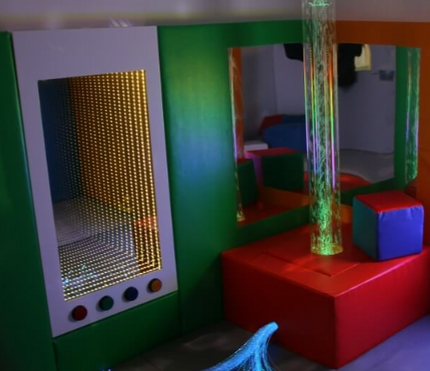 Large Interactive Infinity Wall Panel - 120 x 60 x 8 cm | 60 or 120 cm Option | RGB LED Tunnel Light | Large Sensory