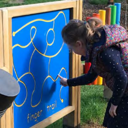 Outdoor Finger Tracing Panels- 120 x 75 x 75cm | Sensory Garden | Playground