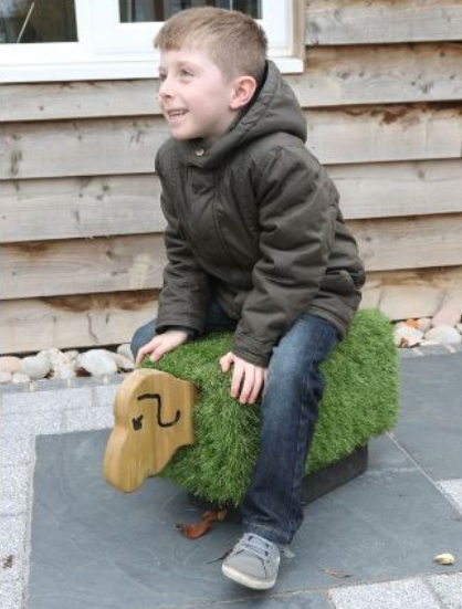 Outdoor Playground Sensory Grass Seating - Farm Set of 4 | Sensory Garden | Playground