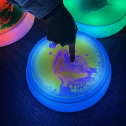 Light Up Liquid Tiles Set — Set of 3 Circle