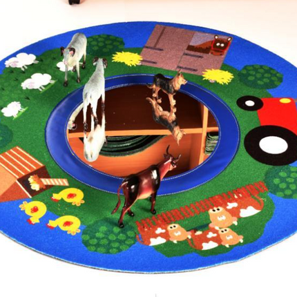 Themed Circle Mirror Mat- Multiple Designs available