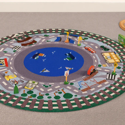 Themed Circle Mirror Mat- Multiple Designs available