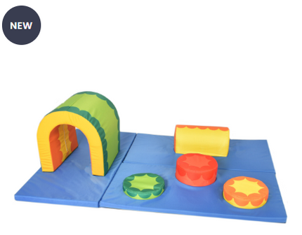 Safe Soft Pay Trail Soft Play Set – with integrated safety matting- 3pcs