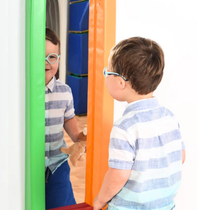 Rectangular Padded Surround Soft Frame Mirror- Multiple Colours and Sizes available | Safety Mirror | Classroom | School | Nursery | Home | Sensory Room | Soft Play
