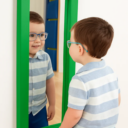 Rectangular Padded Surround Soft Frame Mirror- Multiple Colours and Sizes available | Safety Mirror | Classroom | School | Nursery | Home | Sensory Room | Soft Play