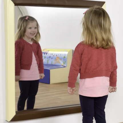 Rectangular Padded Surround Soft Frame Mirror- Multiple Colours and Sizes available | Safety Mirror | Classroom | School | Nursery | Home | Sensory Room | Soft Play