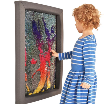 Sensory Flip Sequin Board Rainbow With Padded Frame- 2 Sizes/ Multiple Colours