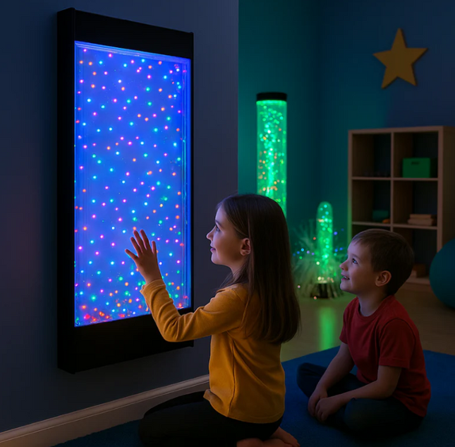 3ft Wall Hanging Glow Bead Cascade- 50 x 11 x 93cm + Optional Remote Cube