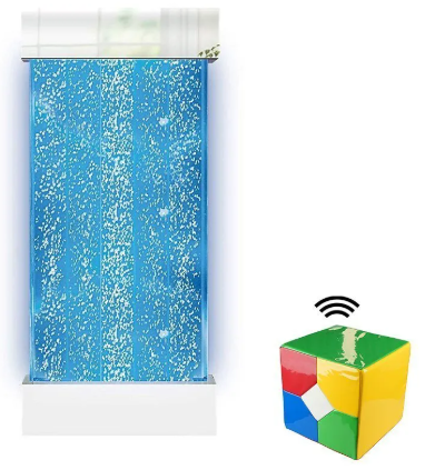 Remote Cube Controller for Bubble Tubes and Walls