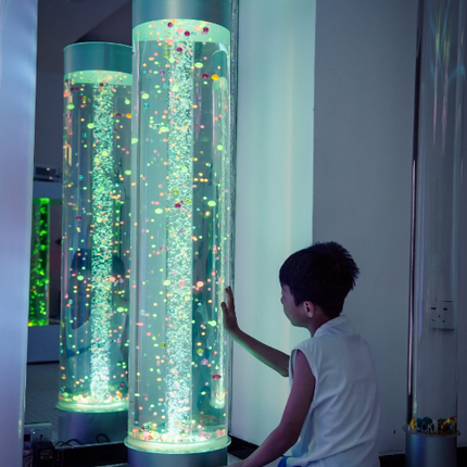 Extra Wide Sensory Bubble Tube- 5ft (150cm) + Optional Remote Cube/ Large Button Controller