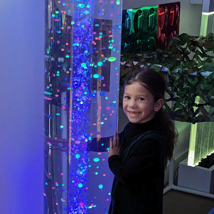 Extra Wide Sensory Bubble Tube- 5ft (150cm) + Optional Remote Cube/ Large Button Controller