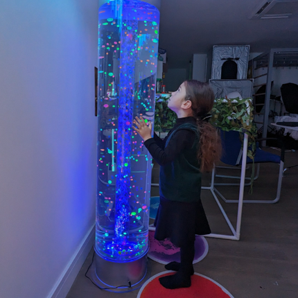 Extra Wide Sensory Bubble Tube- 5ft (150cm) + Optional Remote Cube/ Large Button Controller