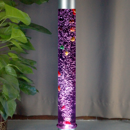 Sensory Colour Changing Round Base Bubble Tube- 120cm & Bracket + Wireless Remote Control Options