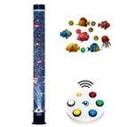 Bubble Tube Round Base & Bracket with Large Button Controller