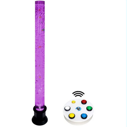 Sensory Colour Changing Bubble Tube- 183cm — Round Base + Wireless Remote Control Options