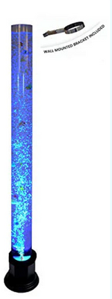 Sensory Colour Changing Bubble Tube- 183cm — Round Base + Wireless Remote Control Options