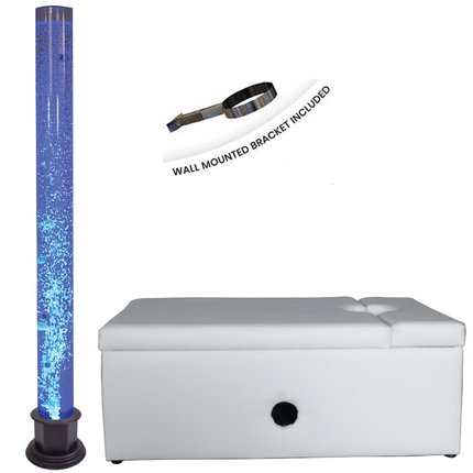 180cm Bubble Tube, Padded Surround & Wall Bracket — Rectangle