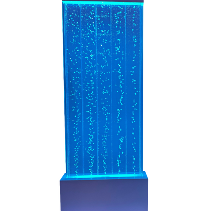 Sensory Colour Changing LED Floor Standing Bubble Wall 4ft (120cm) in Black/White