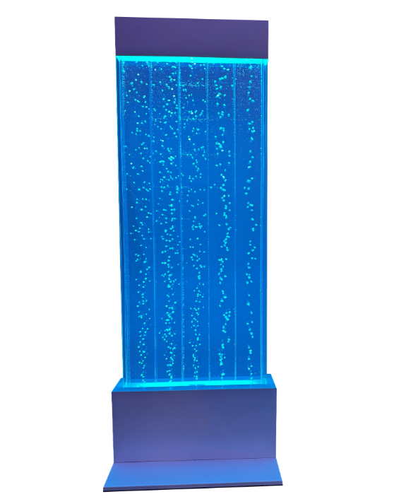 Sensory Colour Changing LED Floor Standing Bubble Wall 4ft (120cm) in Black/White