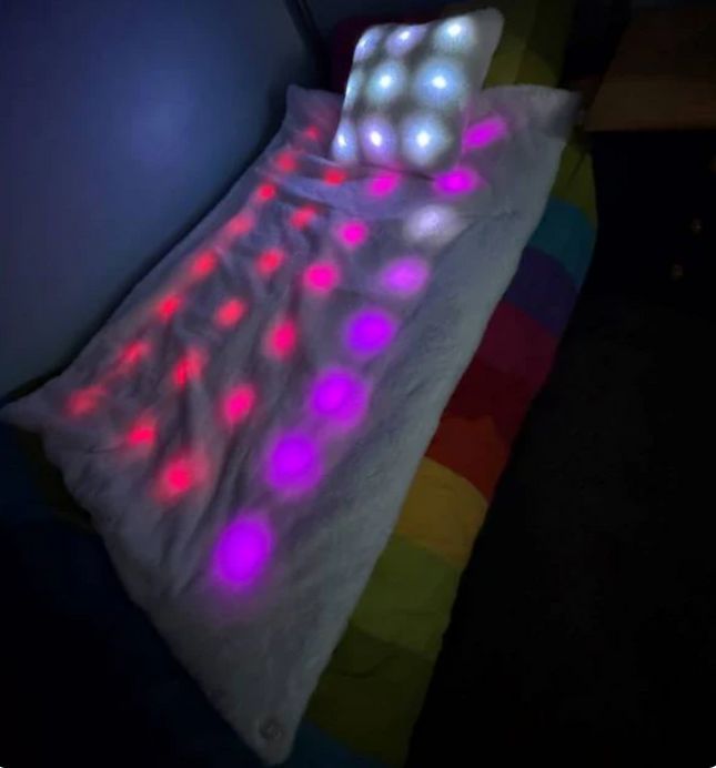 LED Light Up Sensory Cushion + Optional Blanket