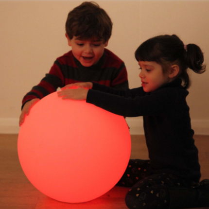 Round Sphere Colour Changing Sensory LED Mood Ball- Rechargeable-40cm/50cm Options