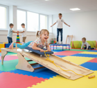 Wooden Sensory Integration Therapy Slide - 35cm x 65cm x 180cm