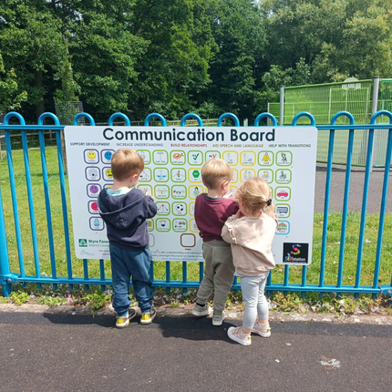 Communication Board - 150cm x 84.4cm | Community Spaces | Sensory Garden | Playground | School | Home