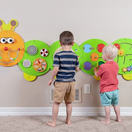 Caterpillar Activity Wall Play Panel - 187cm x 61cm x 1.5cm
