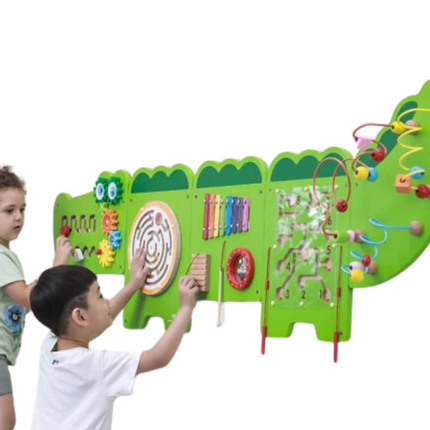 Crocodile Activity Wall Play Panel - 187cm x 59cm