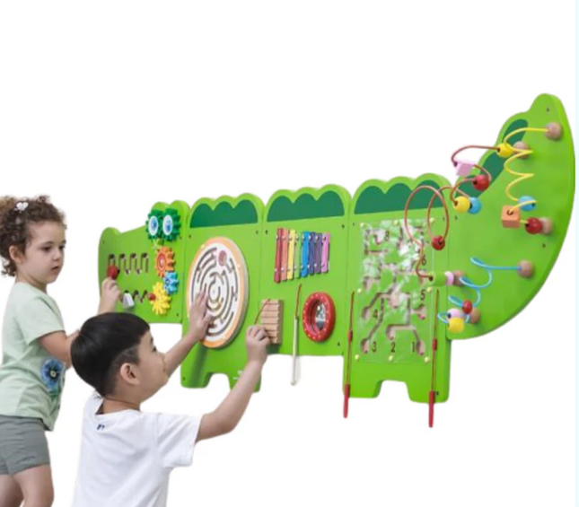 Crocodile Activity Wall Play Panel - 187cm x 59cm