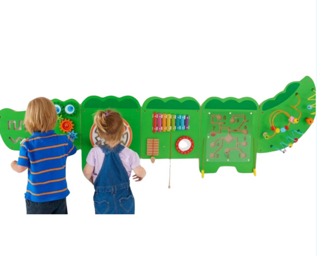 Crocodile Activity Wall Play Panel - 187cm x 59cm