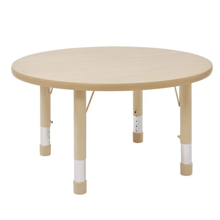 Elegant Height Adjustable Round Table - 80 cm | Ages 2-8 years | Classroom | Nursery Furniture