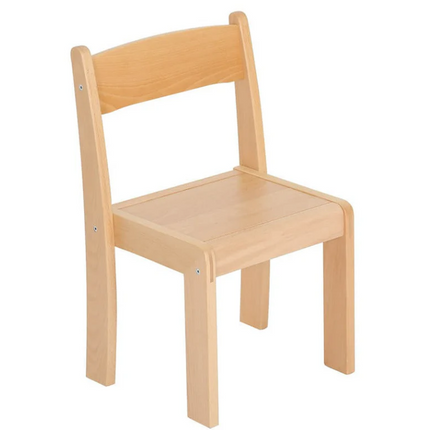 Solid Beechwood Nursery Stackable Chairs - Set of 4 | Classroom Furniture