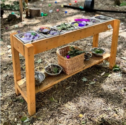 Pick And Mix Potion Bench - Outdoor Learning | Forest School | Outdoor Classrooms | Exploratory Play | Imaginative Play | Messy Play
