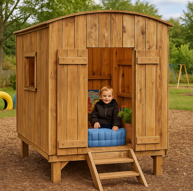 Shepherd's Hut - Outdoor | Forest School | Garden | Fort | Playground | Imaginative Play | Sensory Pod