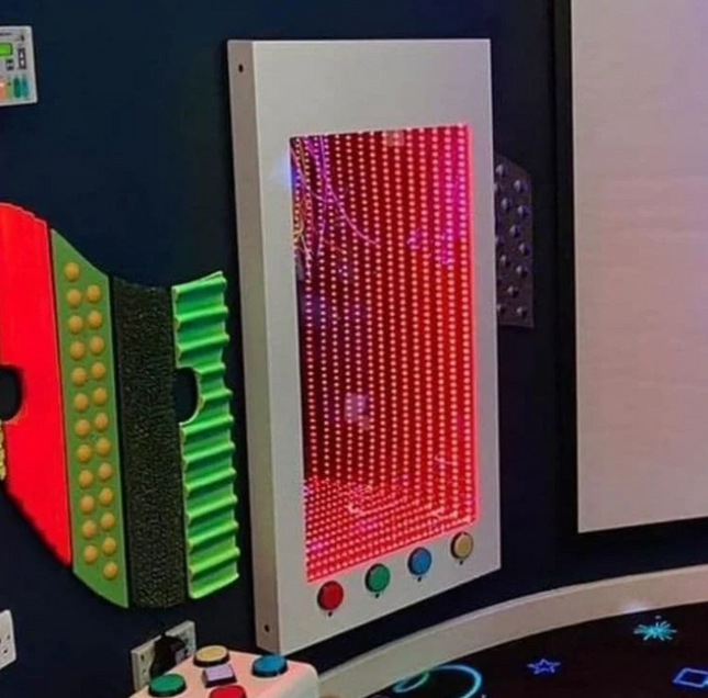 Large Interactive Infinity Wall Panel - 120 x 60 x 8 cm | 60 or 120 cm Option | RGB LED Tunnel Light | Large Sensory