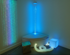 3 Piece 180cm Bubble Tube Package — Corner | Padded Surround Storage Seat | Fibre Optics | Bubble Tube