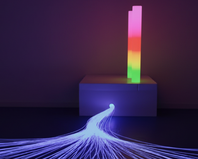 3 Piece 180cm Waterless Tube Package — Rectangle | Padded Surround Storage Seat | Chroma Tube | Fibre Optics