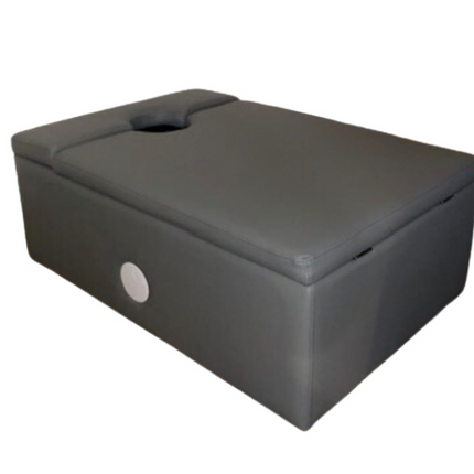 2 Piece 180cm Bubble Tube, Padded Surround Storage Seat & Wall Bracket — Rectangle | Grey or White | Padded Surround Storage Seat | Bubble Tube