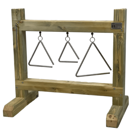 Outdoor Wooden Musical Play Triangle Panel - Sensory Garden | Musical Play | Playground