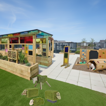 Sensory Rainbow Light Panels - Outdoor Learning | Sensory Garden | Forest School | Nursery | Visual